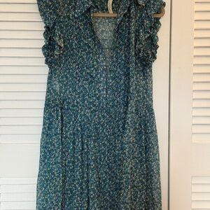 Philosophy di Lorenzo Serafini Floral Blue Dress